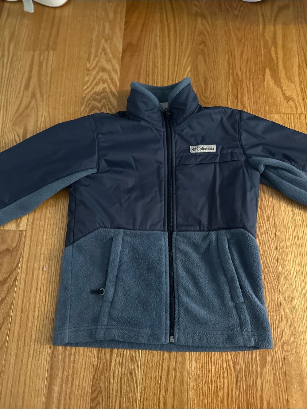 Columbia Boys’ Steens Mt II Overlay Fleece Jacket Blue Size XS
